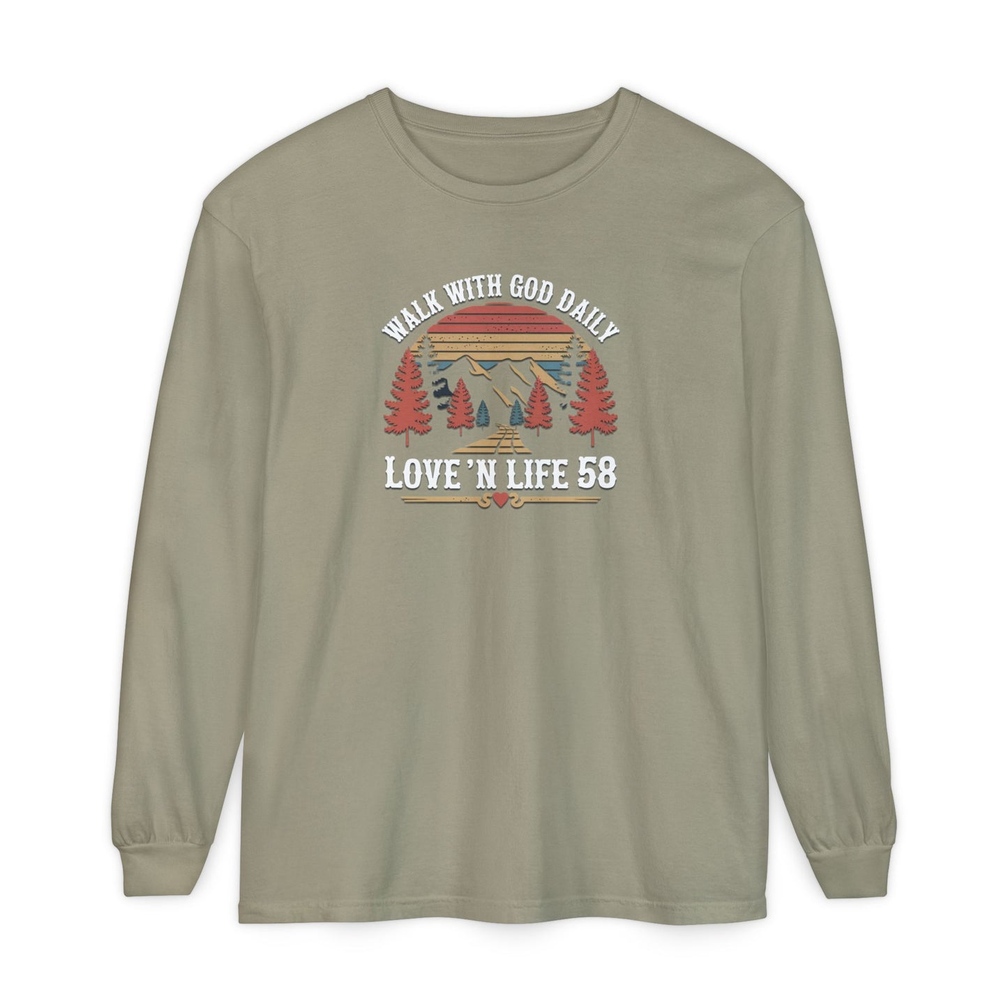 Walk With God Long Sleeve - Comfort Colors