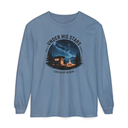 Under His Stars Camping Long Sleeve Tee