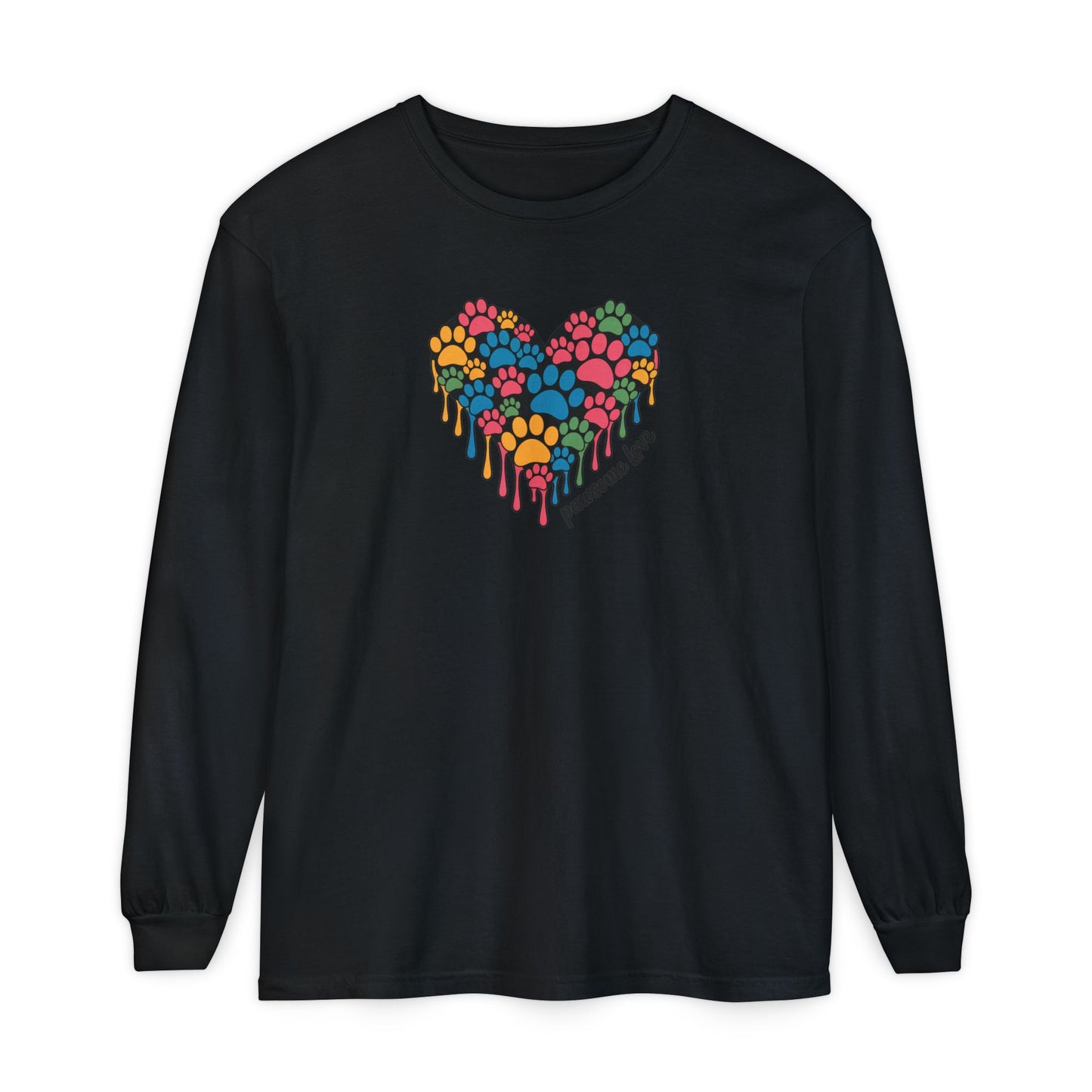 Pawsome Love Tee - Comfort Colors long sleeve