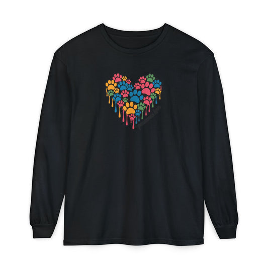 Pawsome Love Tee - Comfort Colors long sleeve