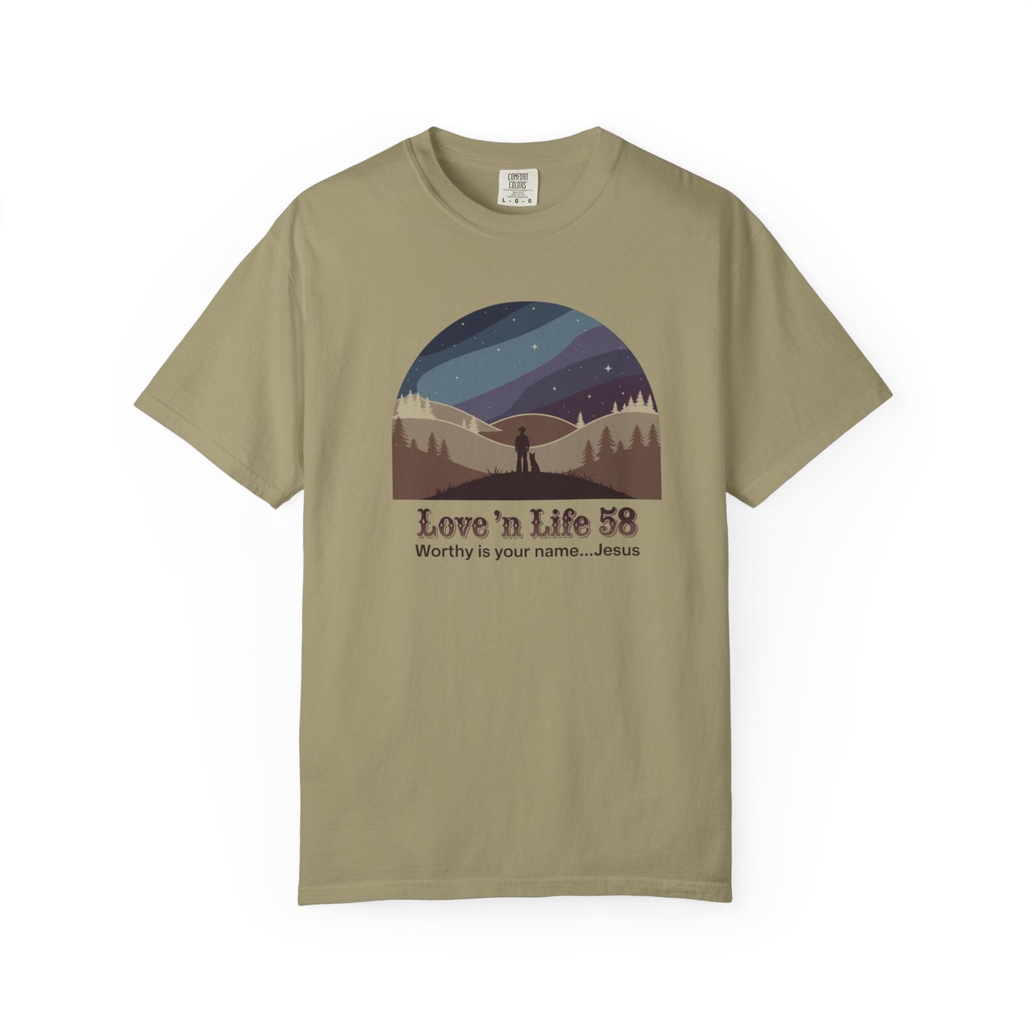 Worthy Is Your Name Jesus Tee - Comfort Colors