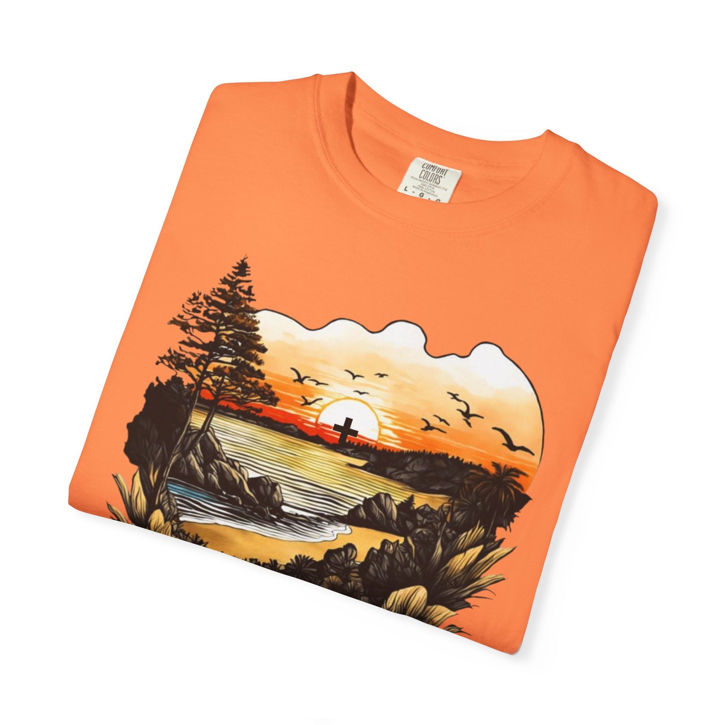Love N Life Sunset Cross Tee - Color Comforts