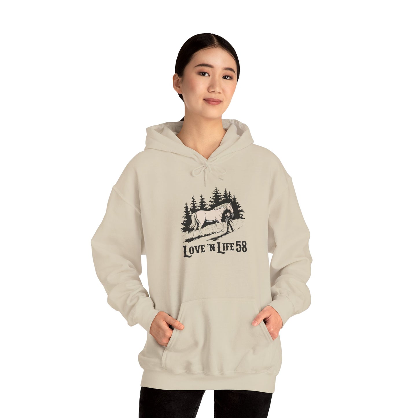 LoveNLife58 Horse and Rider - Hoodie