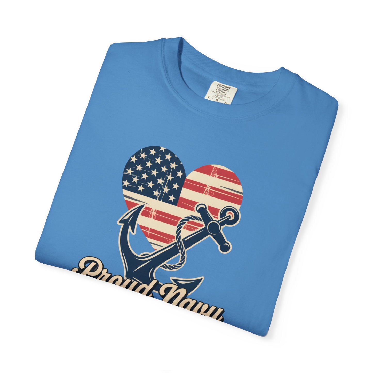Proud Navy Grammy Tee Comfort Colors