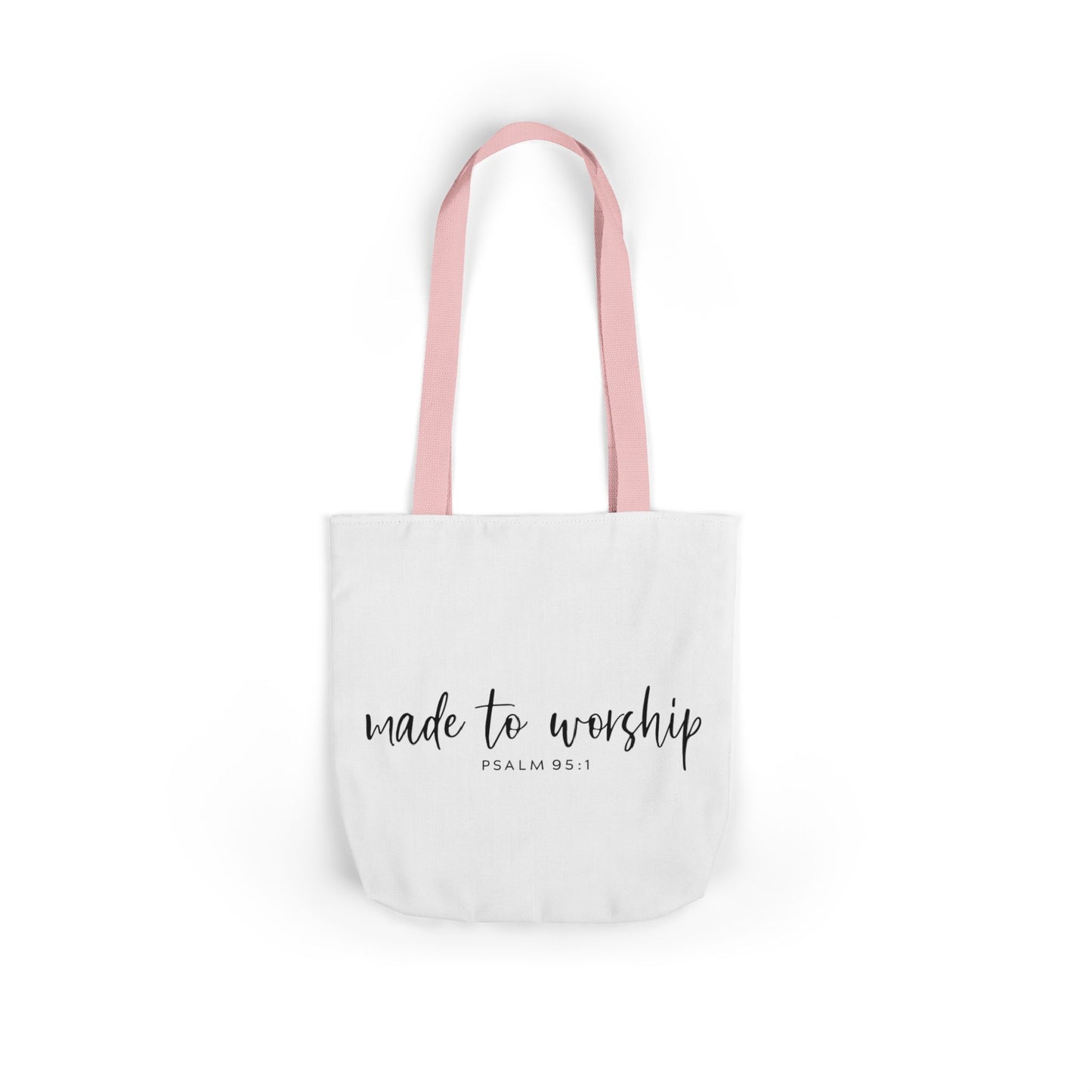 Inspirational Canvas Tote Bag - Faithful Design, Jesus Quote