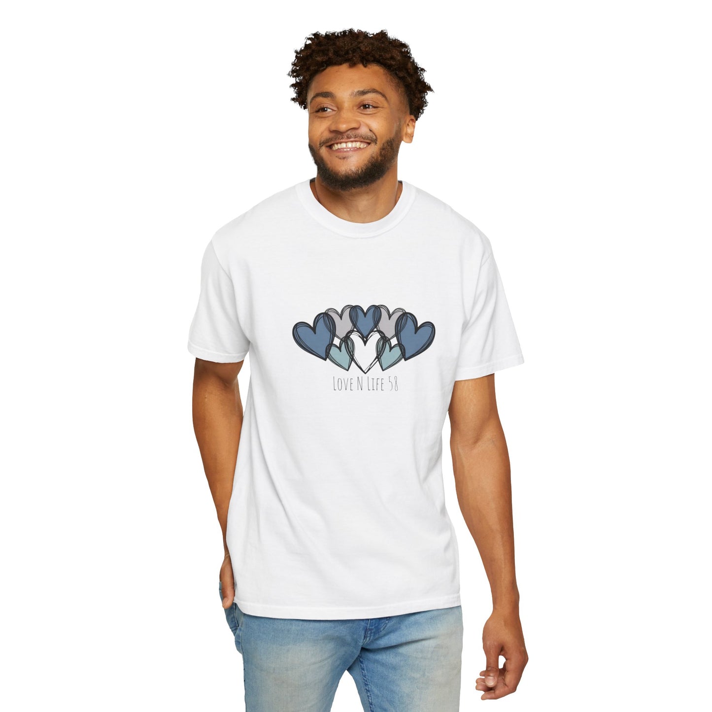 Hearts Love N Life 58 Tee - Comfort Colors