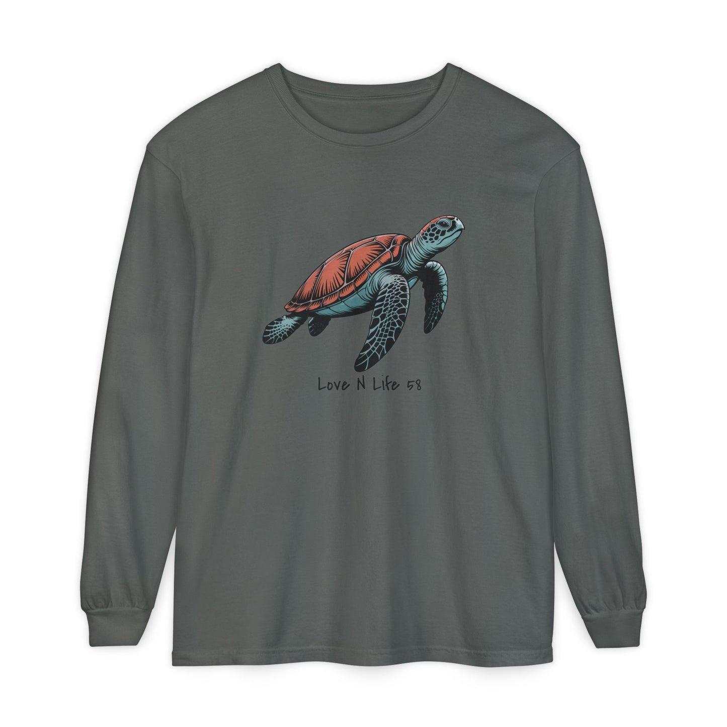 Turtle Love Tee - Comfort Colors Long Sleeve