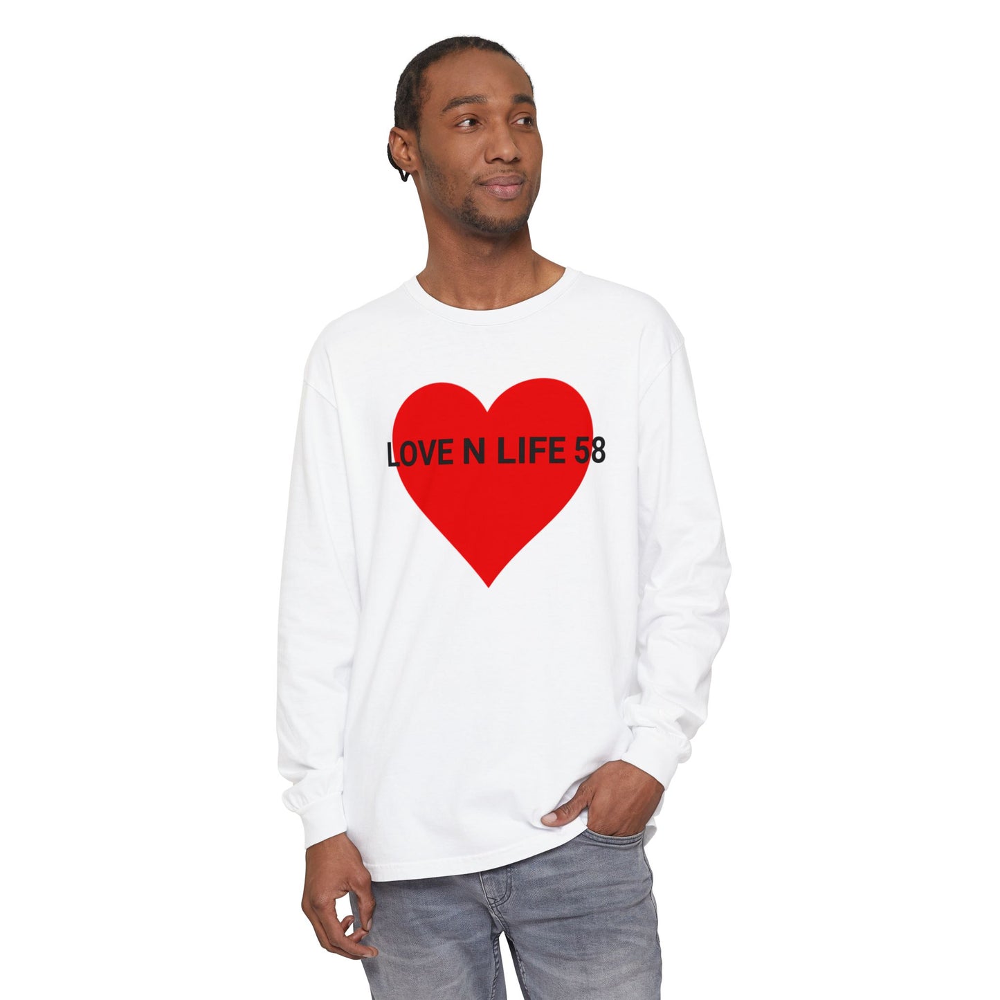 Love N Life 58 Heart Long Sleeve Tee