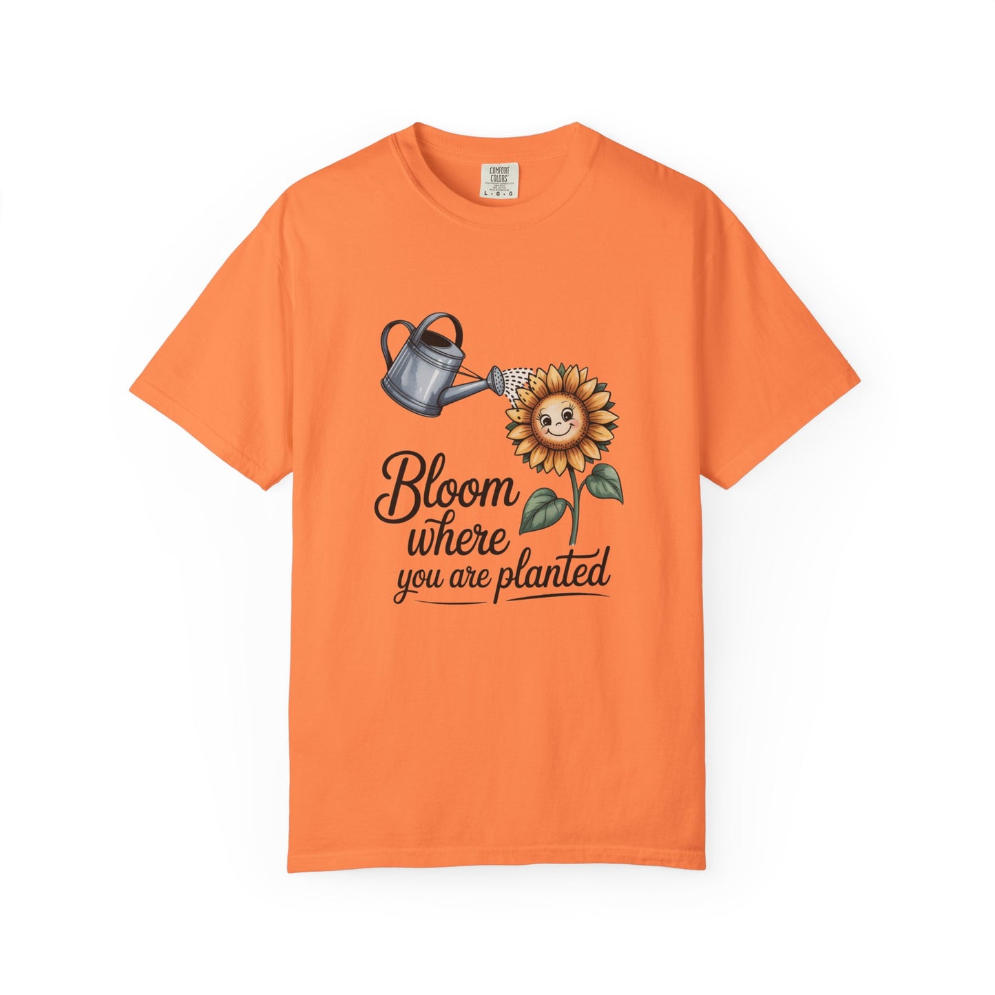 Bloom Where You Are Planted Sunflower Tee