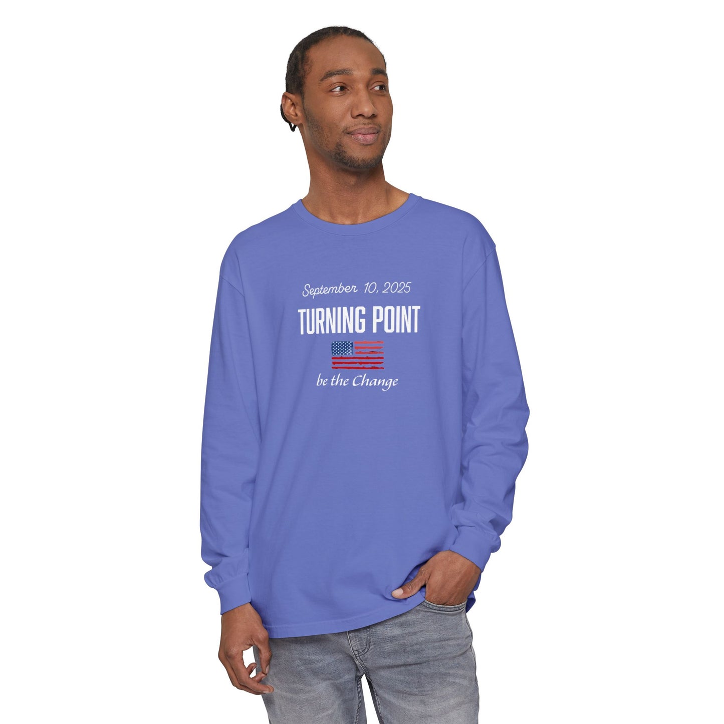 Turning Point Be the Change Long Sleeve Tee - Comfort Colors