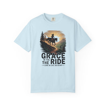 Grace In The Ride Cowgirl Short Sleeve Tee — Western Horseback