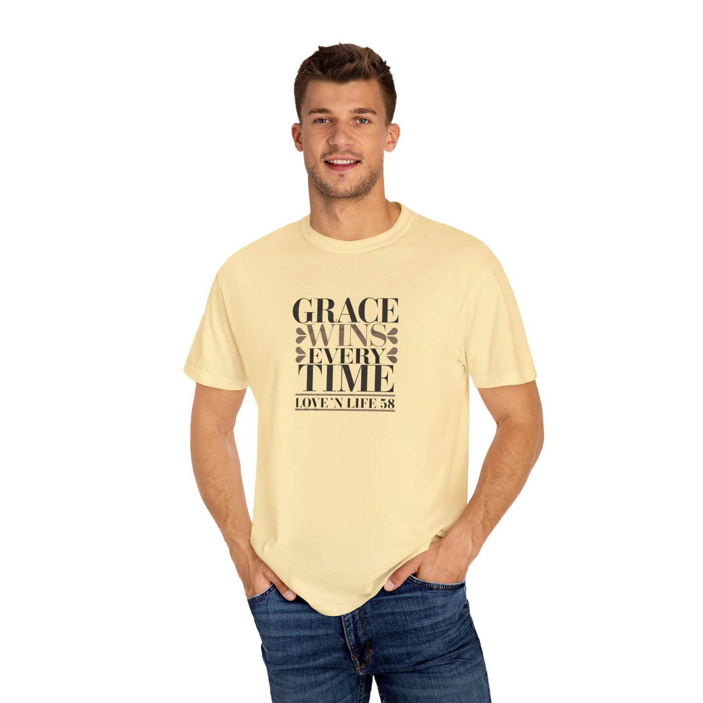 Grace Wins Every Time Tee - Comfort Colors