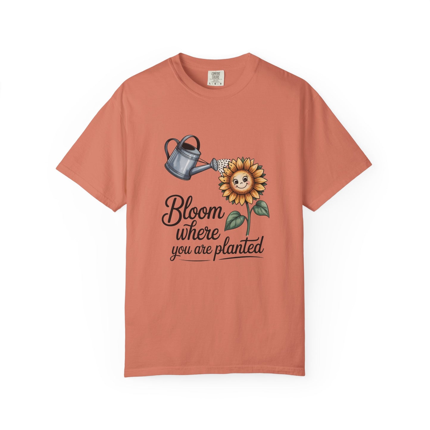 Bloom Where You Are Planted Sunflower Tee