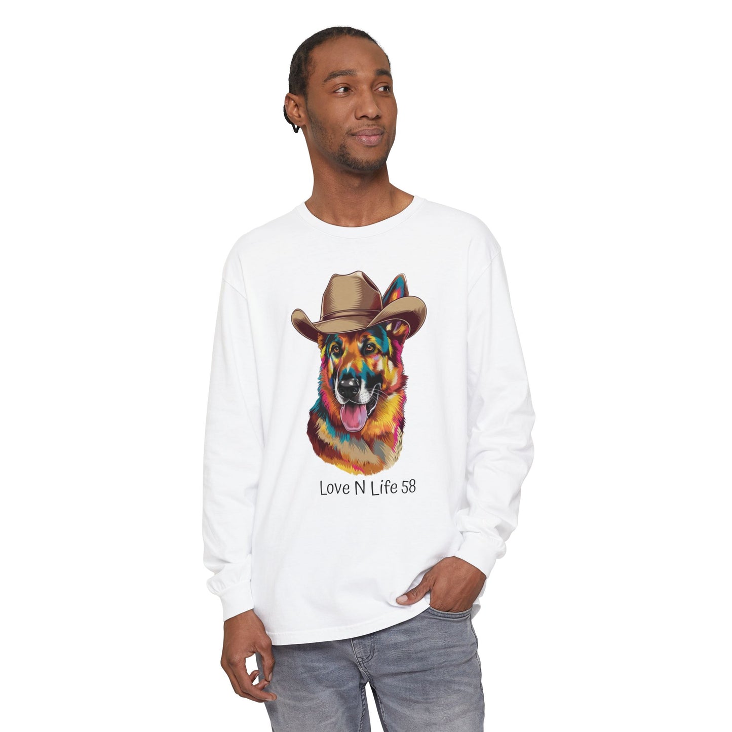 German Shepard Tee- Comfort Colors Long Sleeve