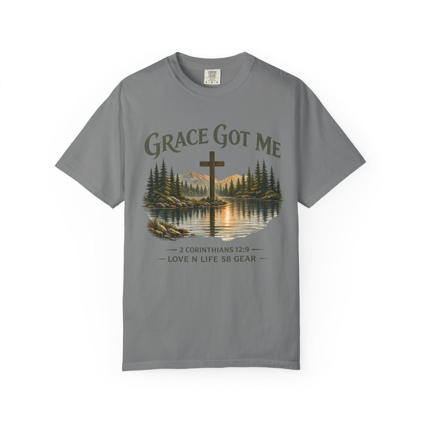 Grace Got Me 2 Corinthians 12:9 Short Sleeve Tee