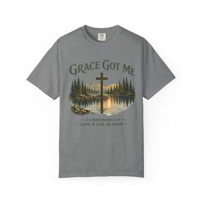 Grace Got Me 2 Corinthians 12:9 Short Sleeve Tee