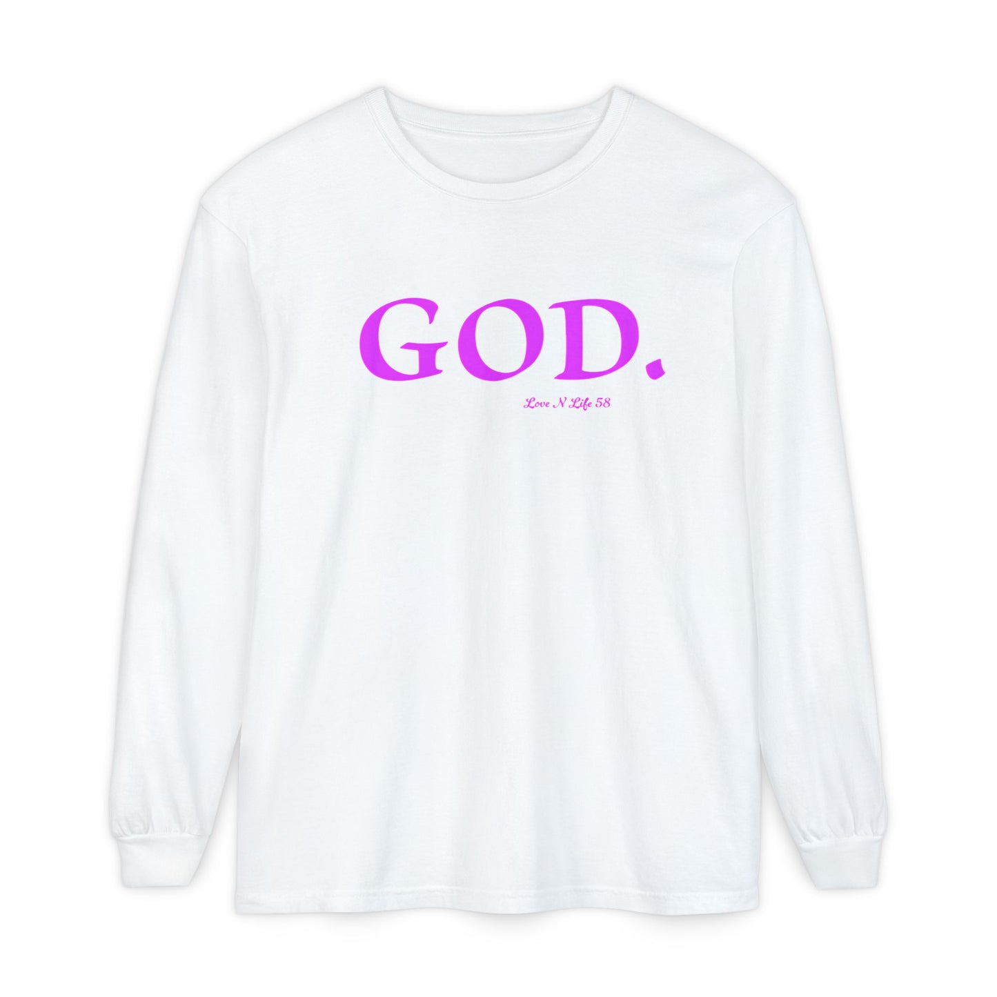 GOD.  Long Sleeve Tee