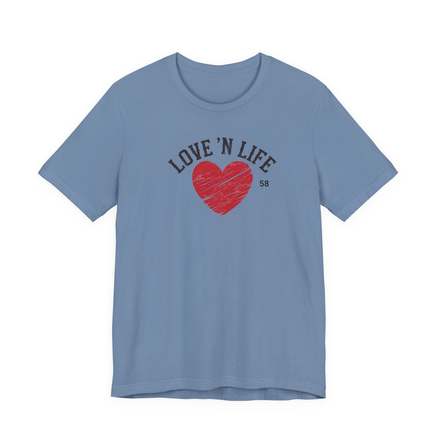 Love 'N Life Distressed Heart Tee - Bella Canvas 3001