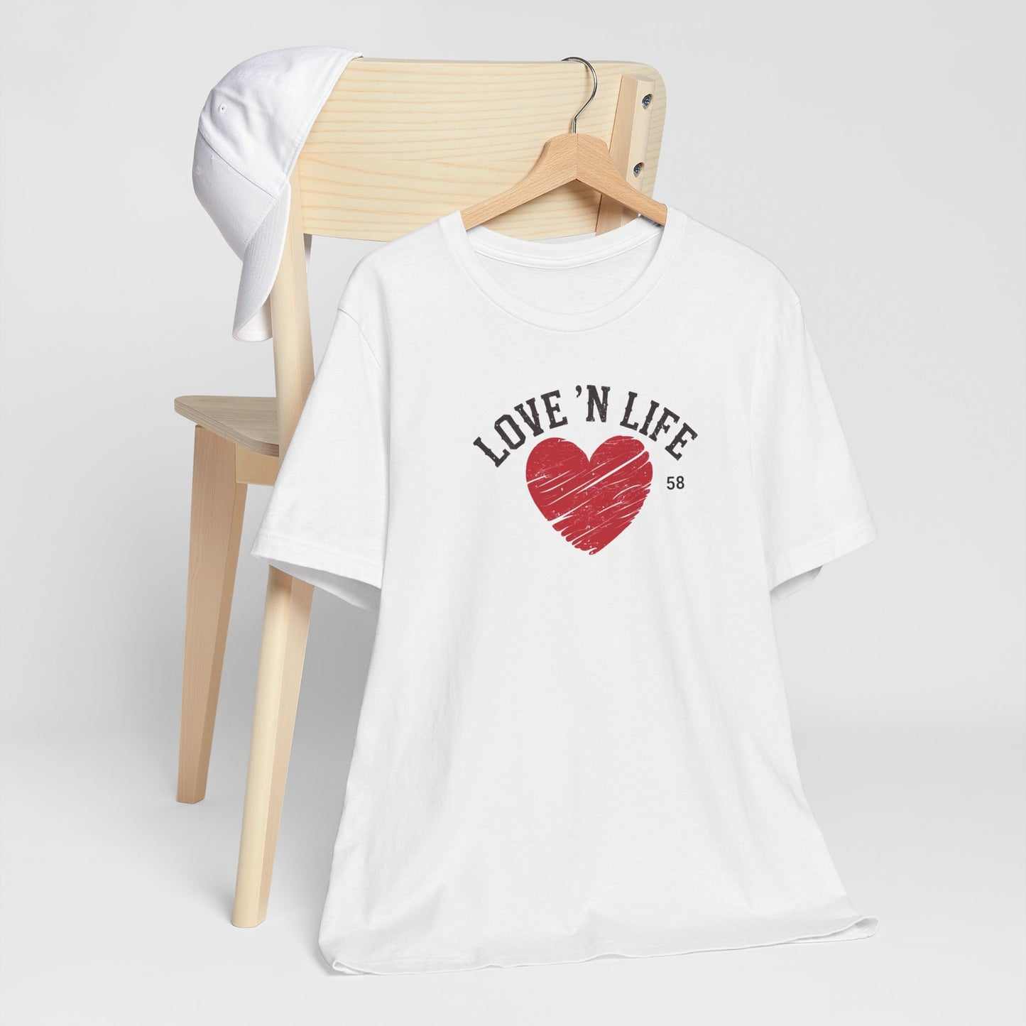 Love 'N Life Distressed Heart Tee - Bella Canvas 3001
