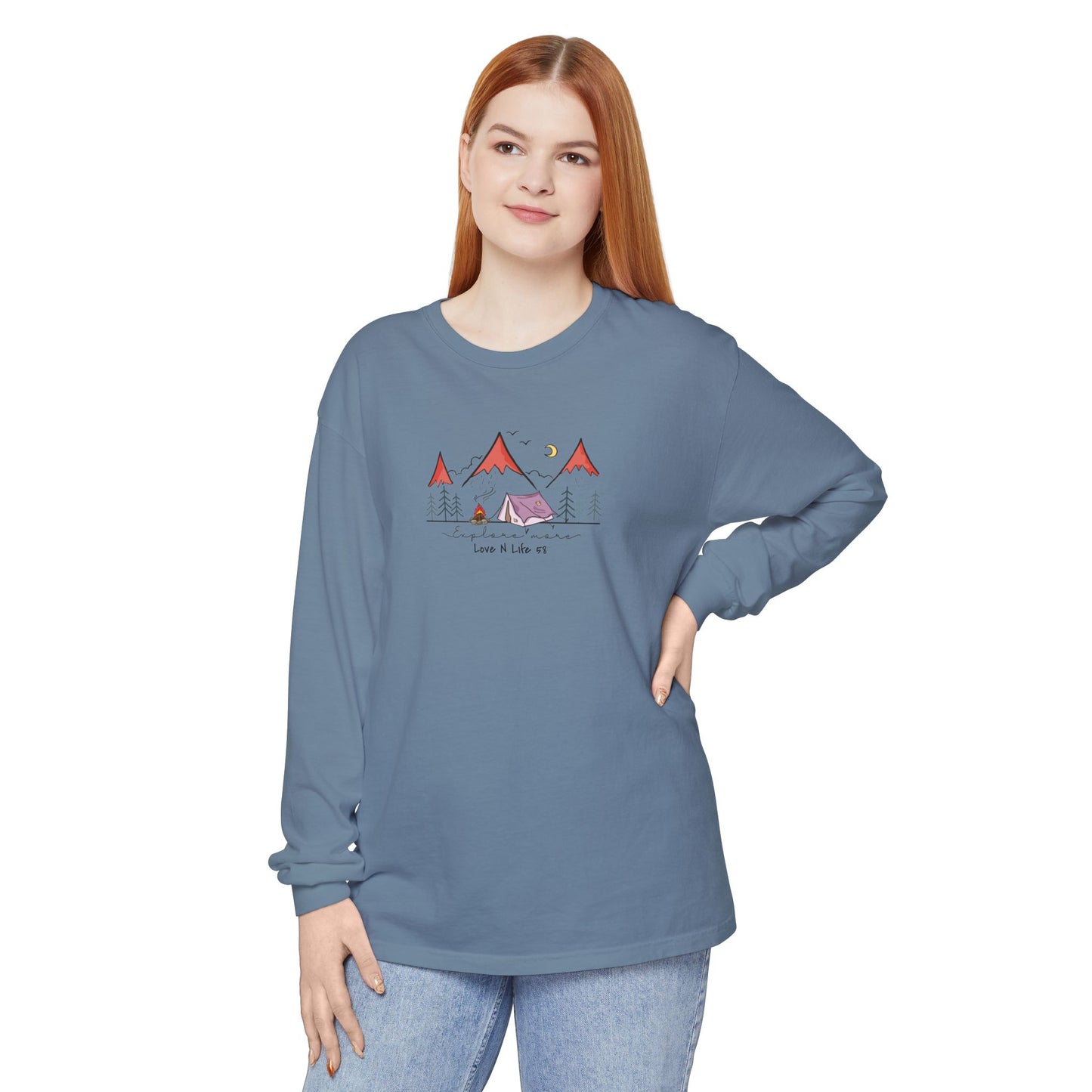 Explore More Tee - Comfort Colors Long Sleeve