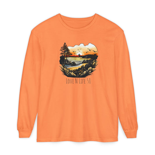 Sunset Cross - Comfort Colors Long Sleeve