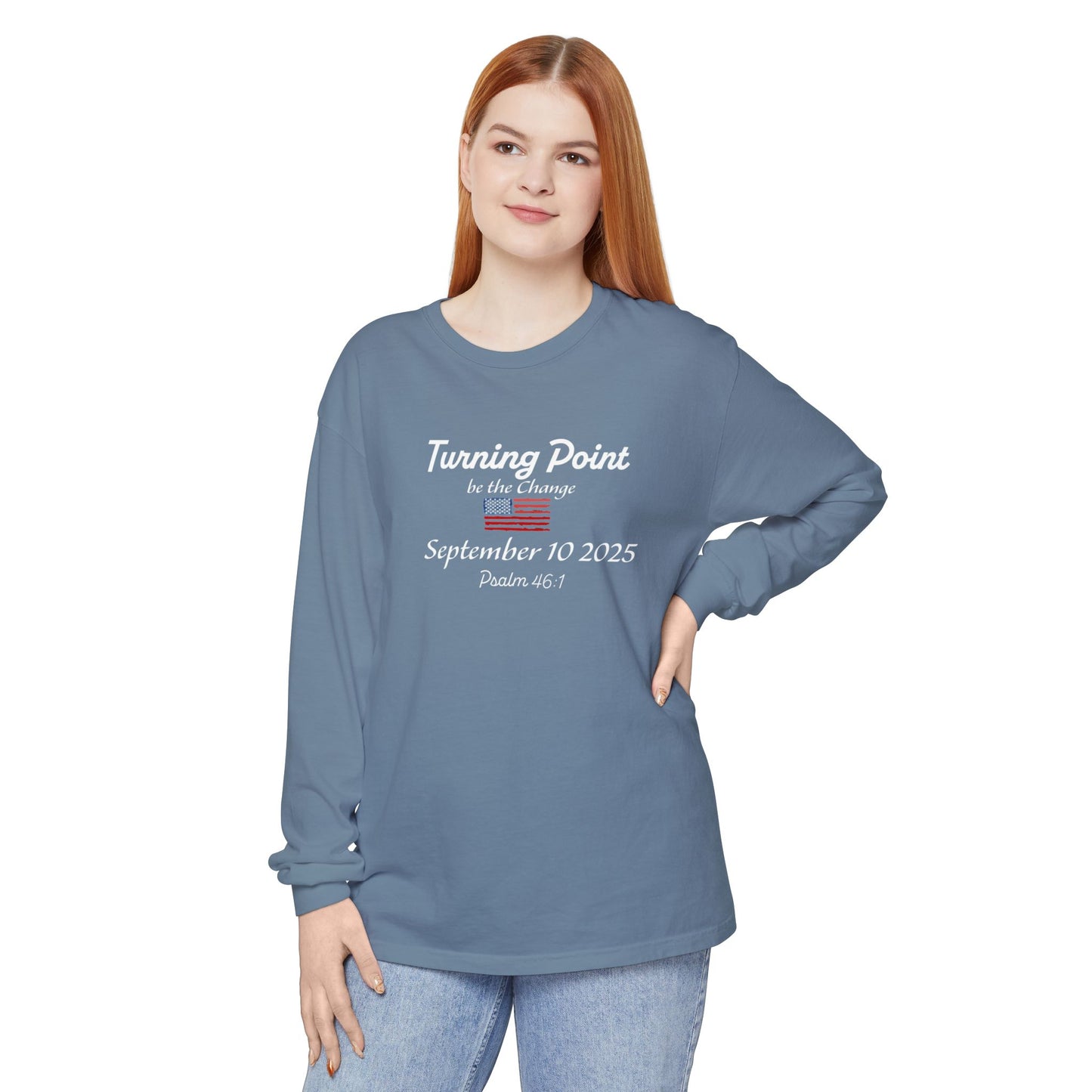 Turning Point Be the Change Long Sleeve Tee - Comfort Colors