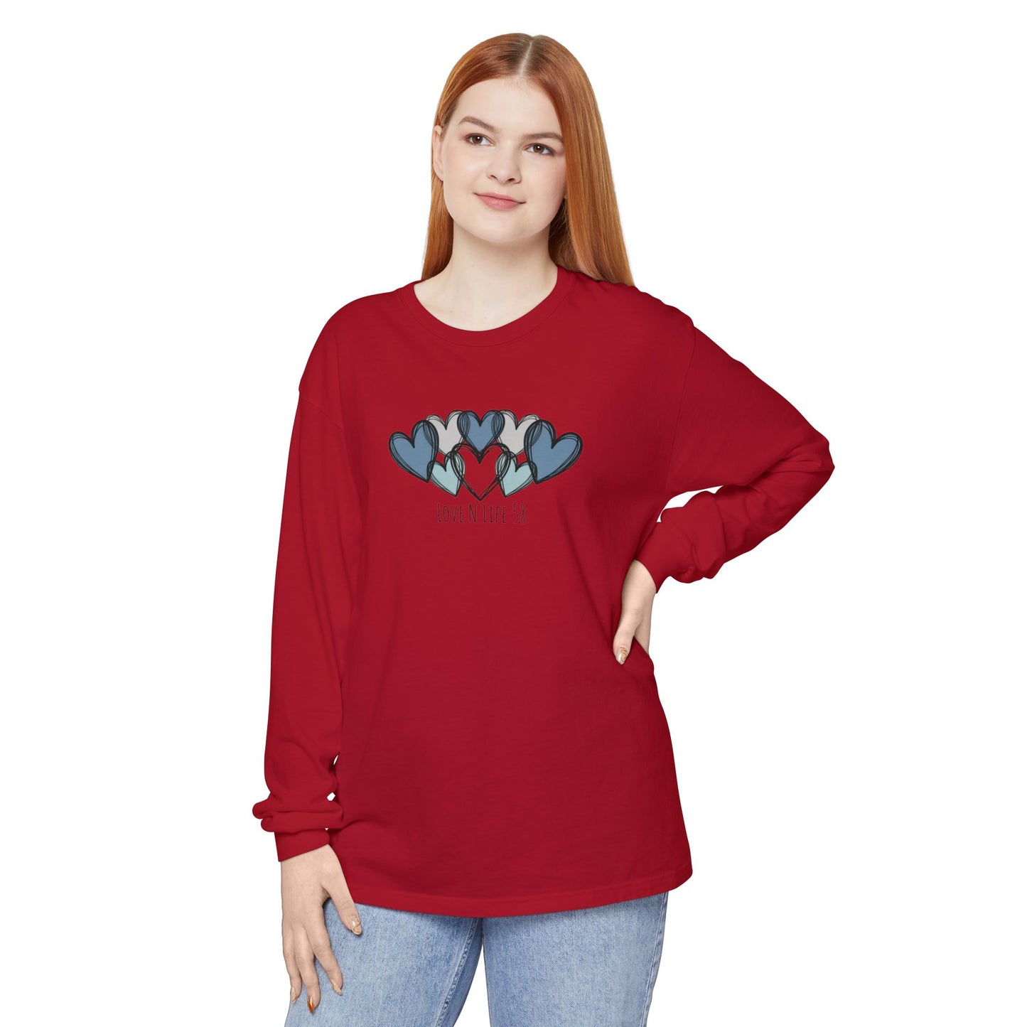 Hearts and Love N Life 58 Long Sleeve