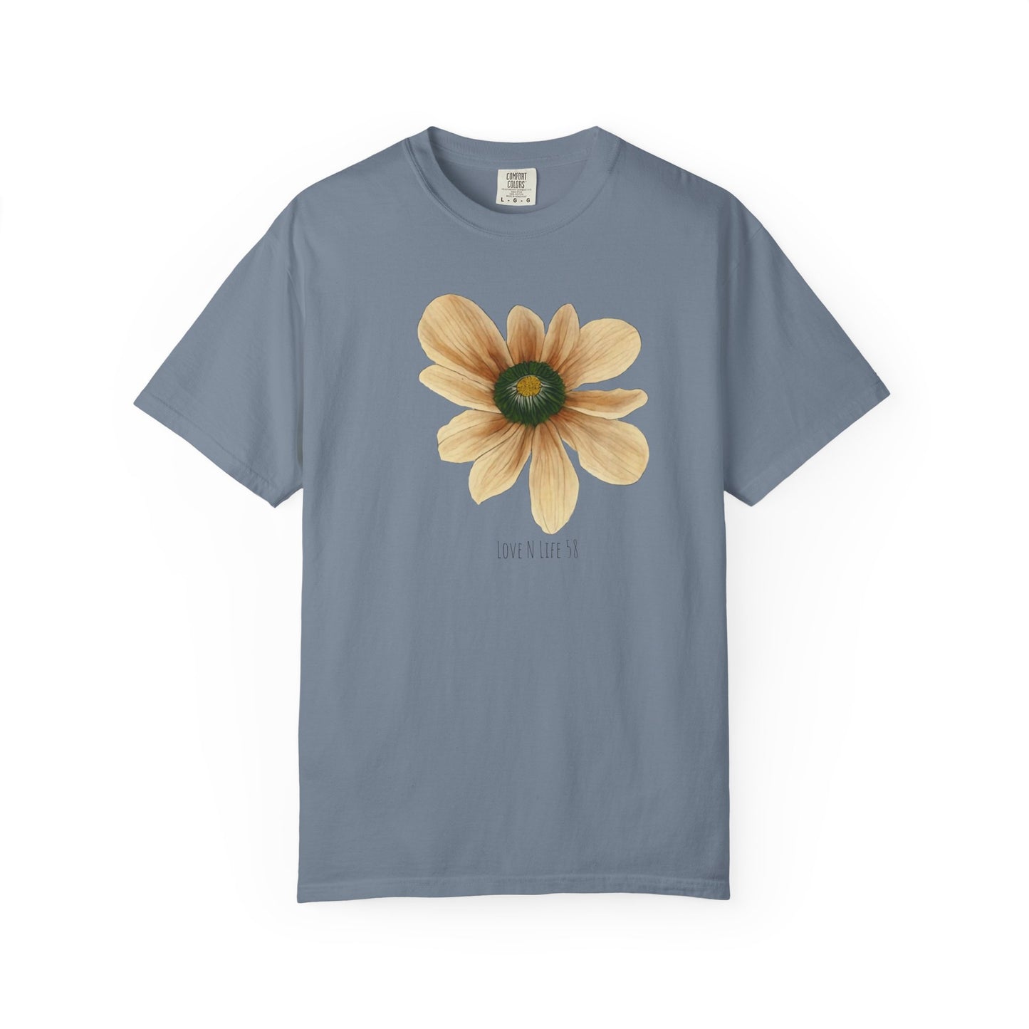 LoveNlife58 Flower Tee - Comfort Colors