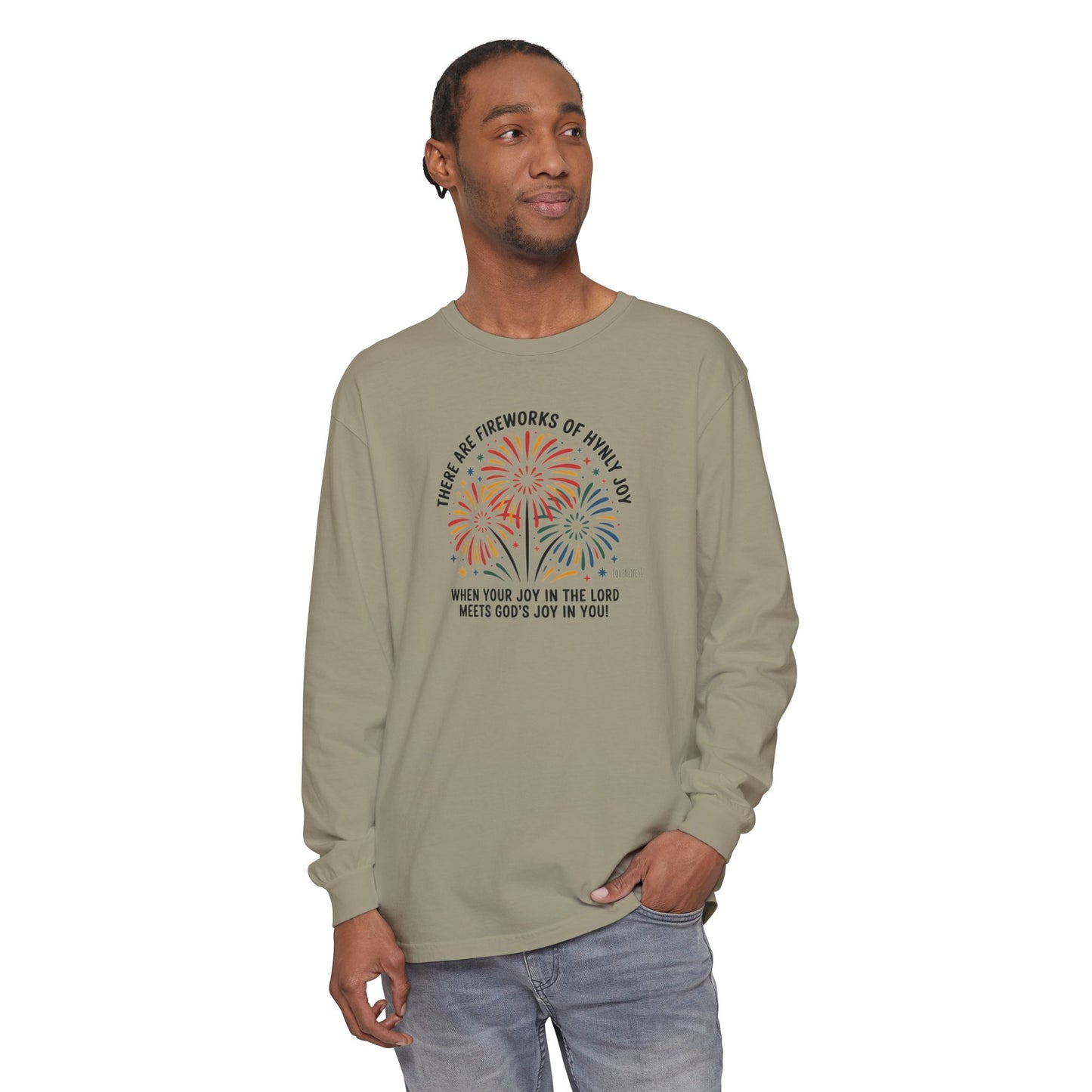 JoyFul FireWorks - Long Sleeve Tee - Comfort Colors