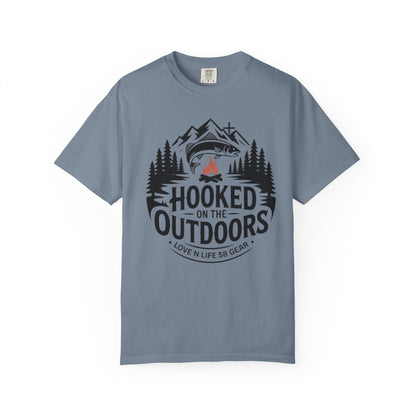 Hooked on the Outdoors Short Sleeve Fishing & Camping Tee