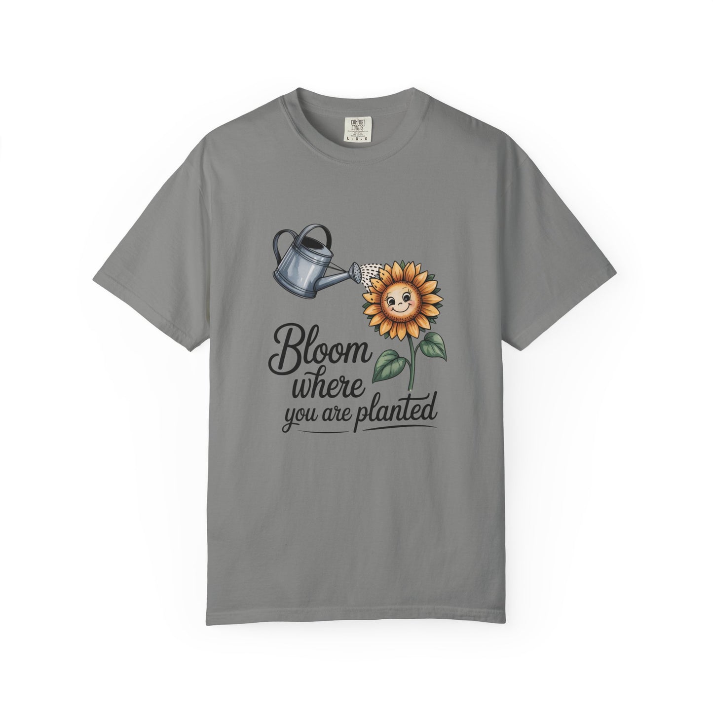 Bloom Where You Are Planted Sunflower Tee
