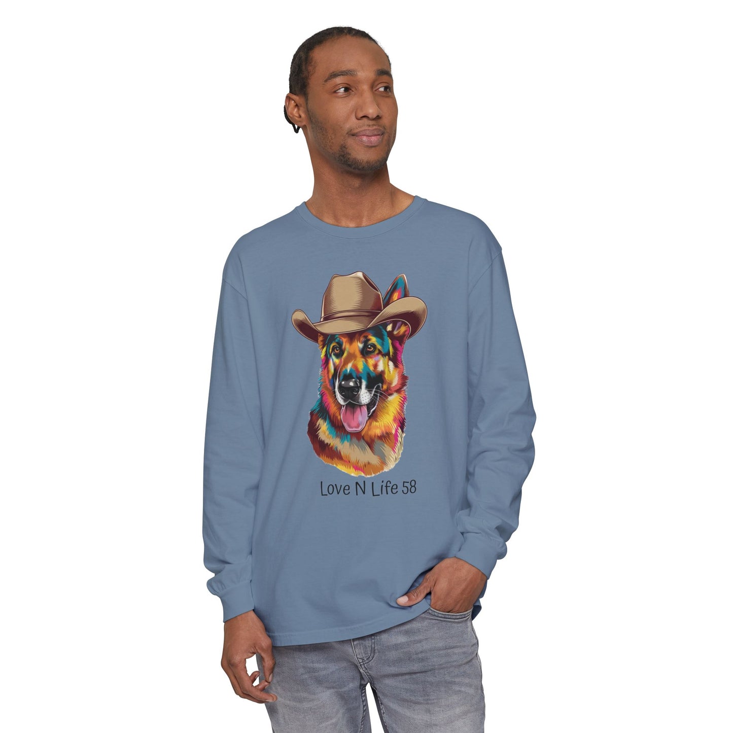 German Shepard Tee- Comfort Colors Long Sleeve