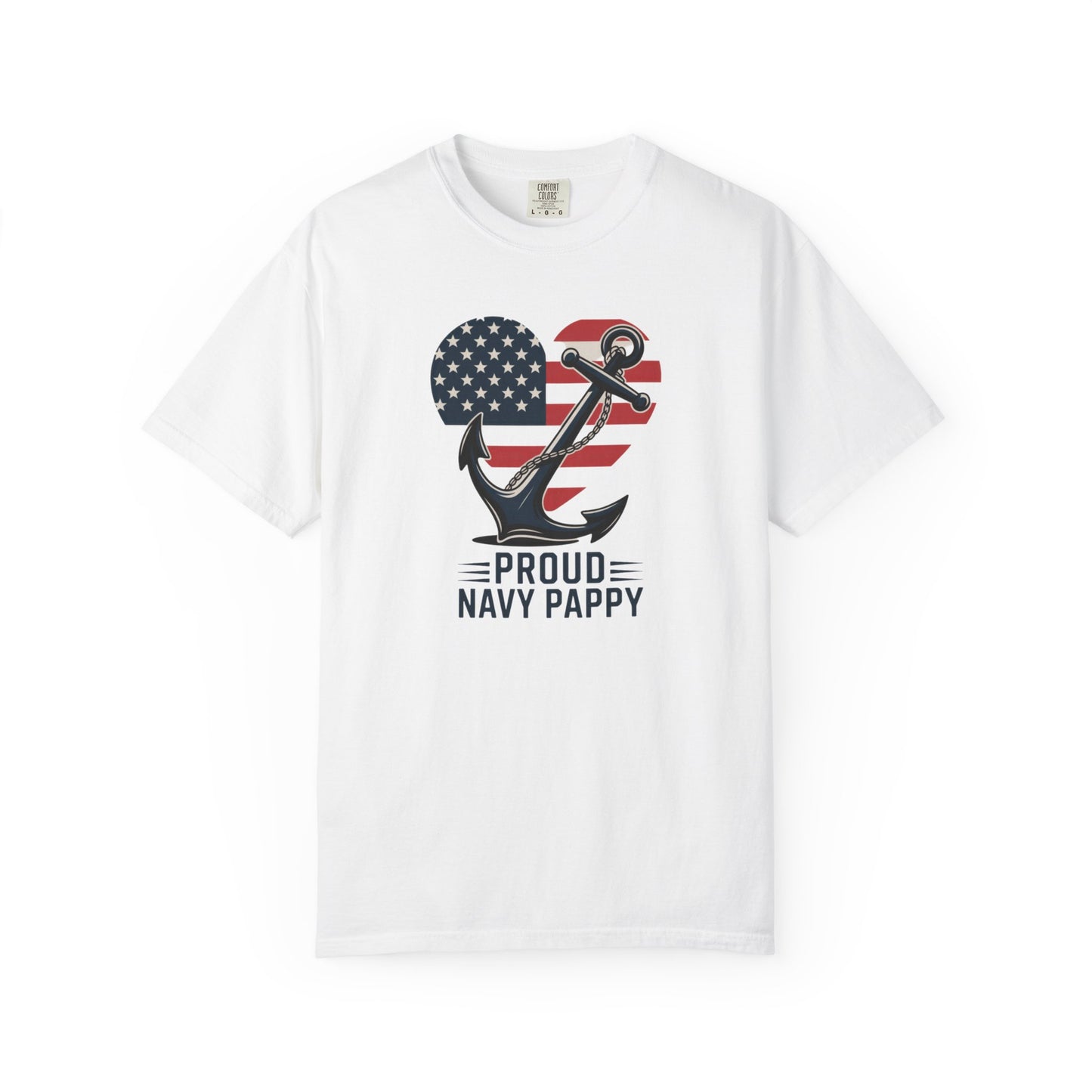 Proud Navy Pappy Tee - Comfort Colors 1717