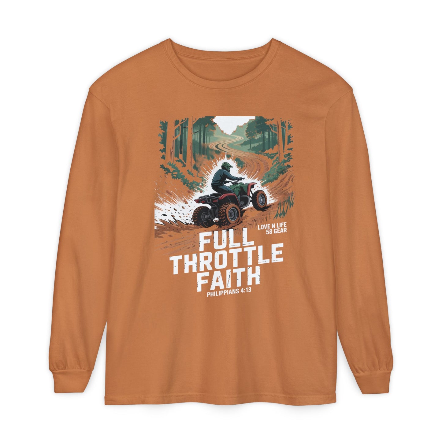 Full Throttle Faith Long Sleeve Tee — ATV Outdoor Christian