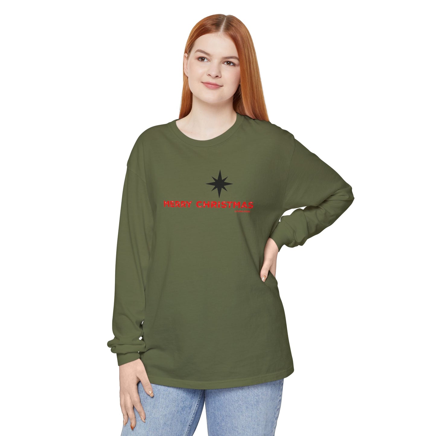 Merry Christmas Long Sleeve - Comfort Colors