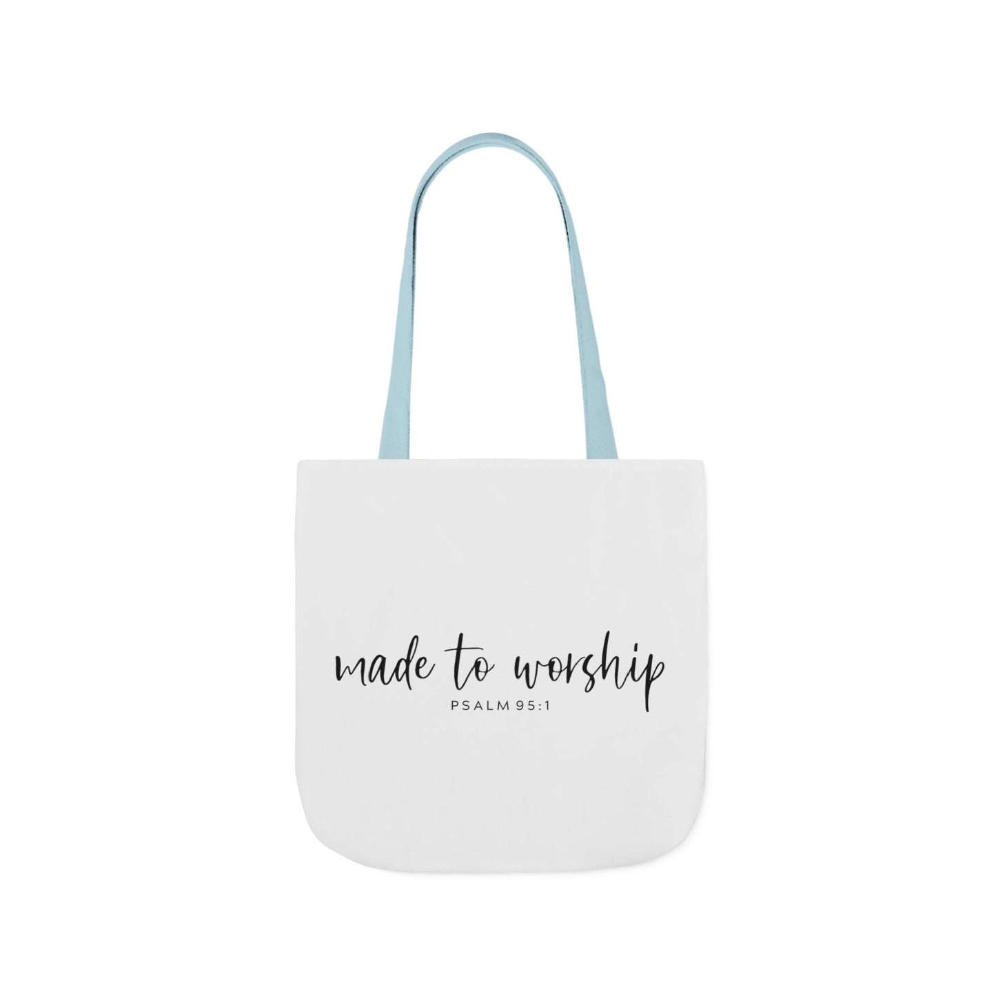 Inspirational Canvas Tote Bag - Faithful Design, Jesus Quote