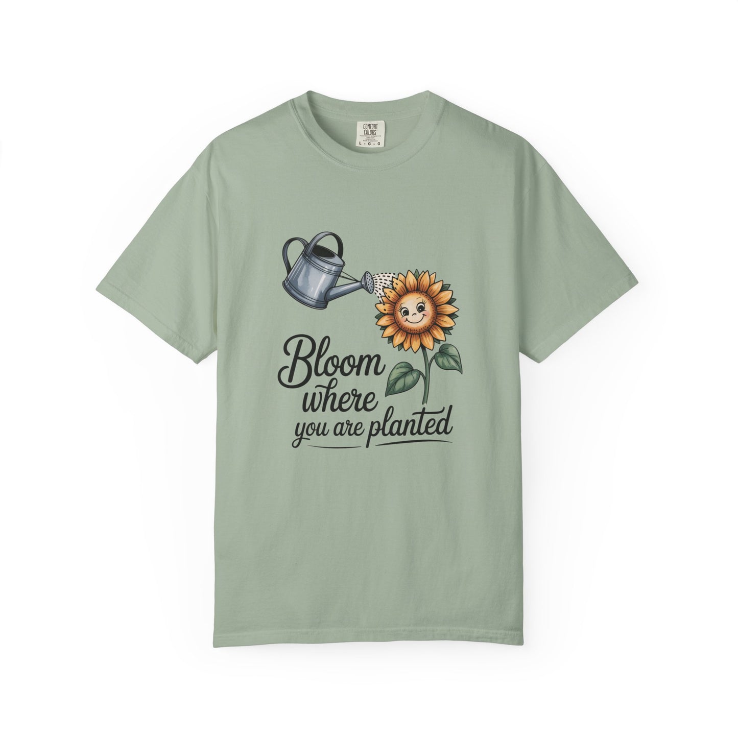 Bloom Where You Are Planted Sunflower Tee