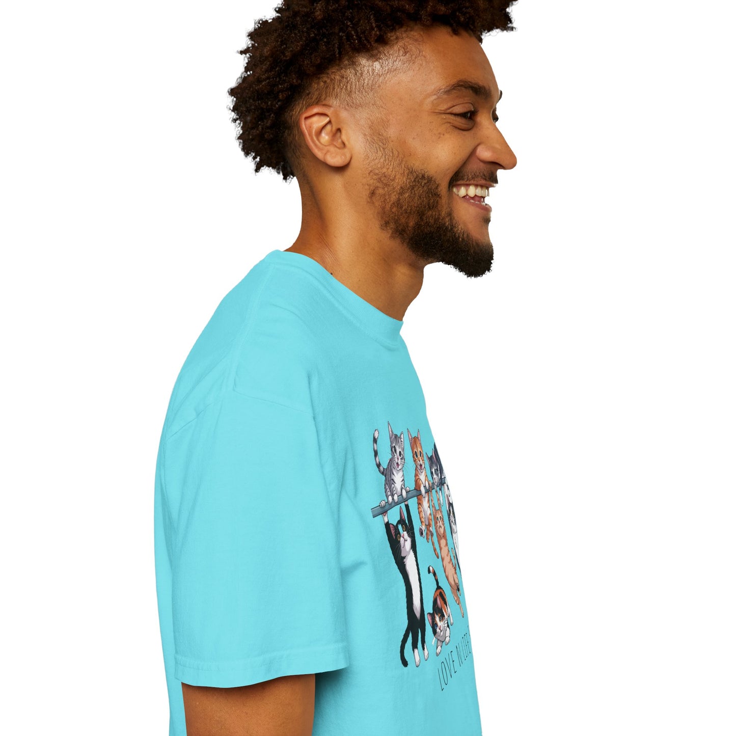 Cat Lover Love N Life 58 Tee - Comfort Colors