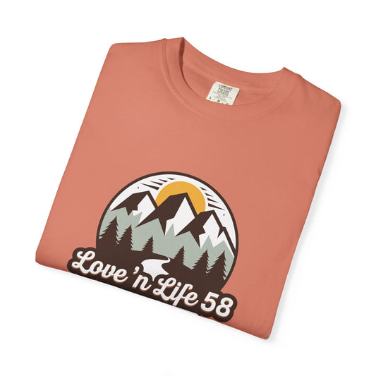 Adventure Mountains-Inspired Unisex T-Shirt - 'Love N Life 58' Color Comforts