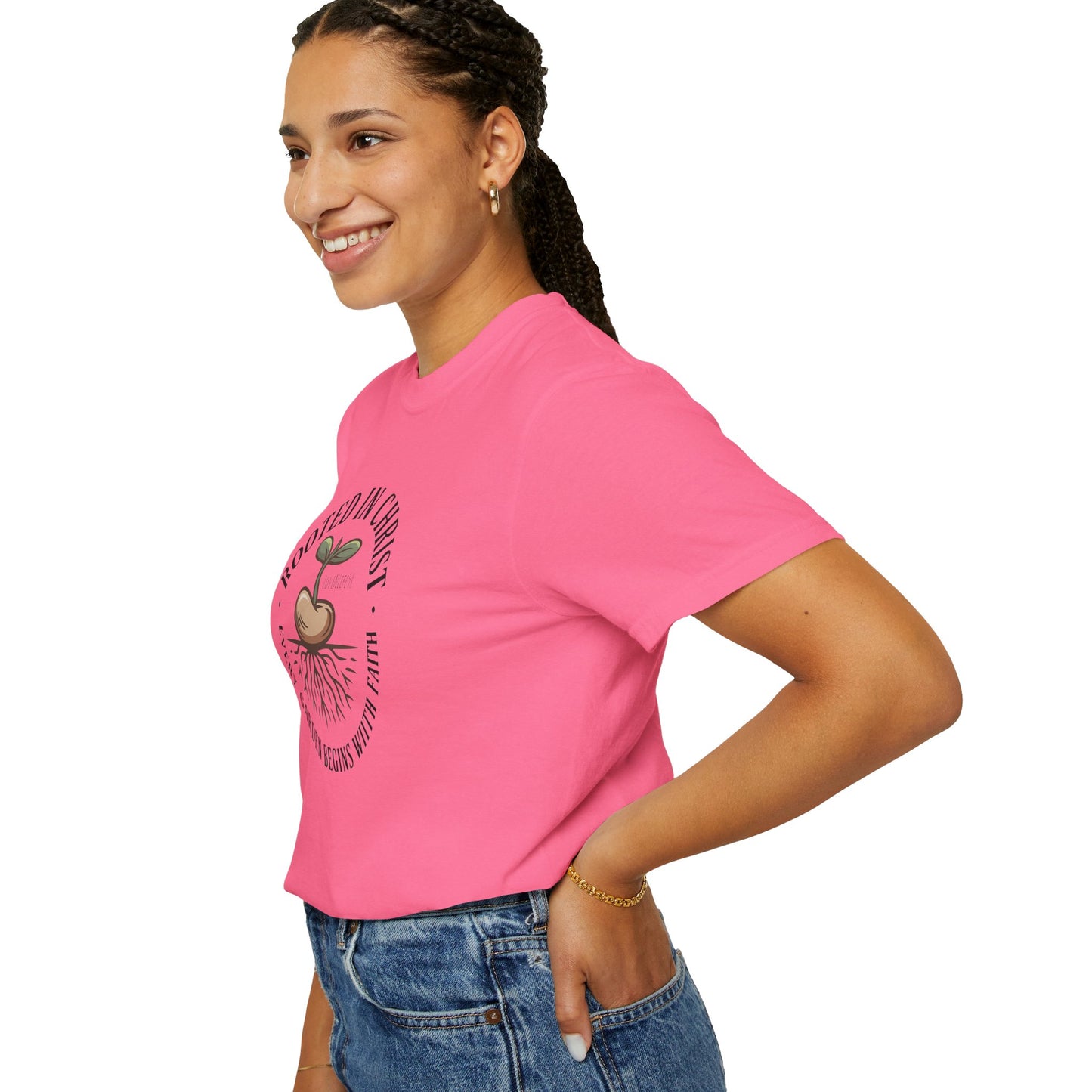 Rooted in Christ Tee - Comfort Colors