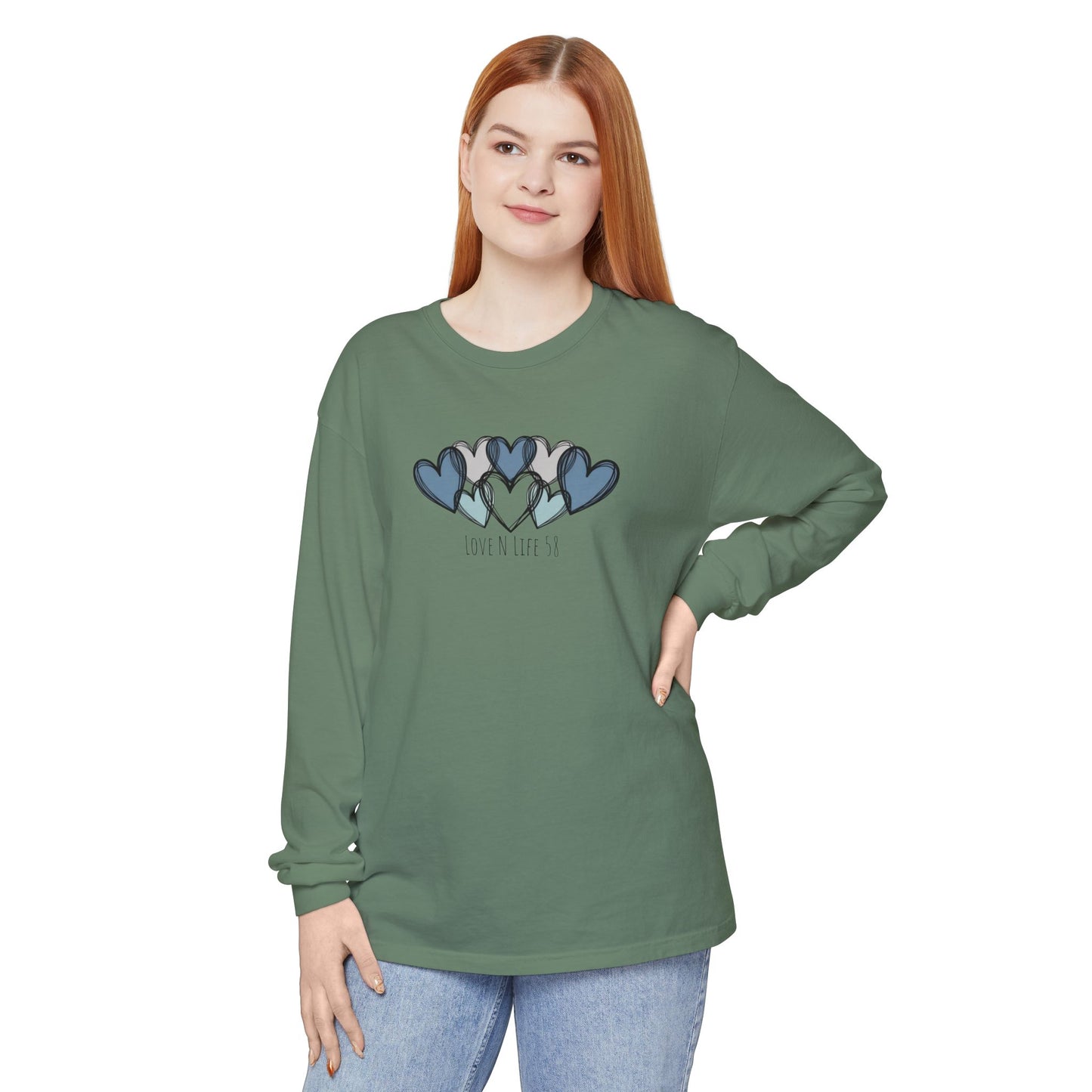 Hearts and Love N Life 58 Long Sleeve