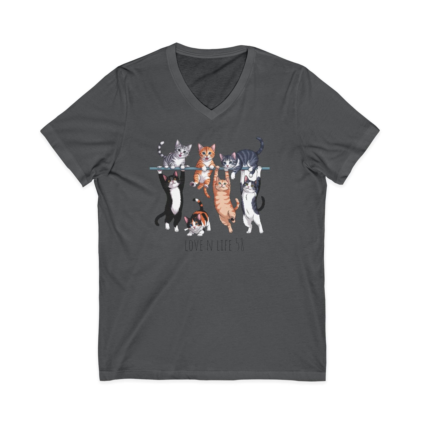 Cat Lover V-Neck Tee