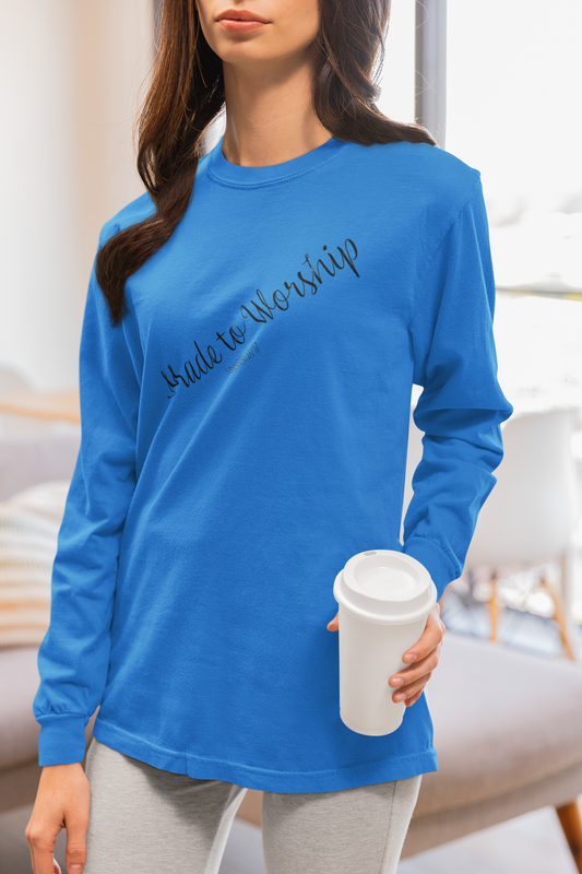 Made to Worship-Long Sleeve Tee - Comfort Colors