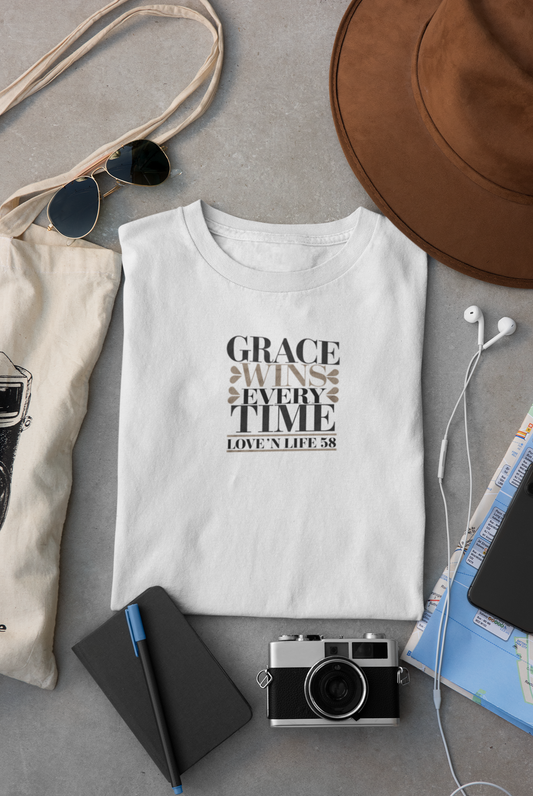 Grace Wins Every Time Tee - Comfort Colors