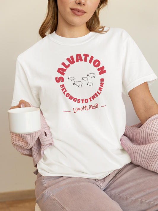 Salvation Belongs to the Lamb - Comfort Colors