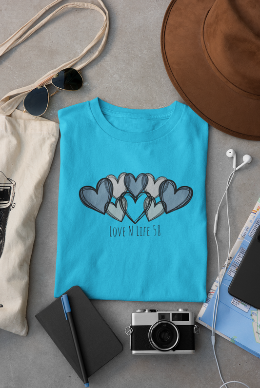 Hearts Love N Life 58 Tee - Comfort Colors