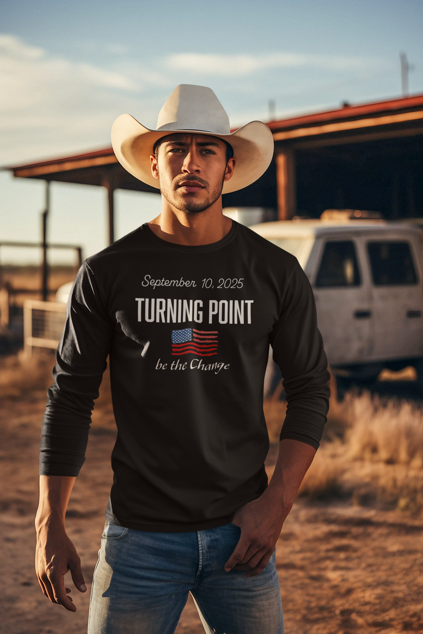 Turning Point Be the Change Long Sleeve Tee - Comfort Colors