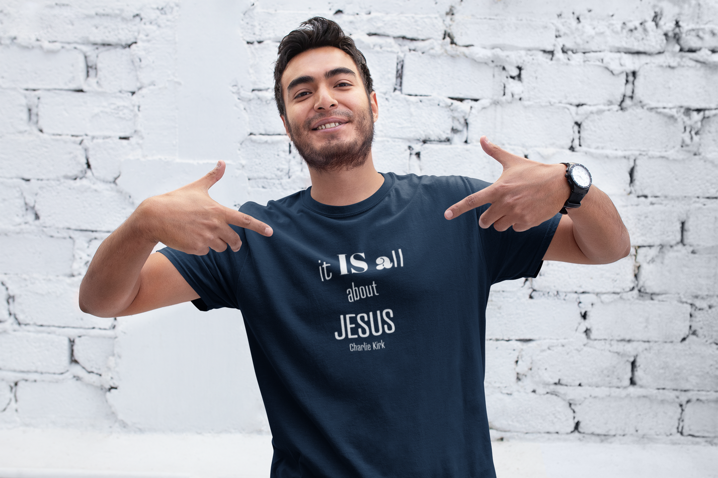 It IS all About Jesus - Charlie Kirk Tee - Comfort Colors