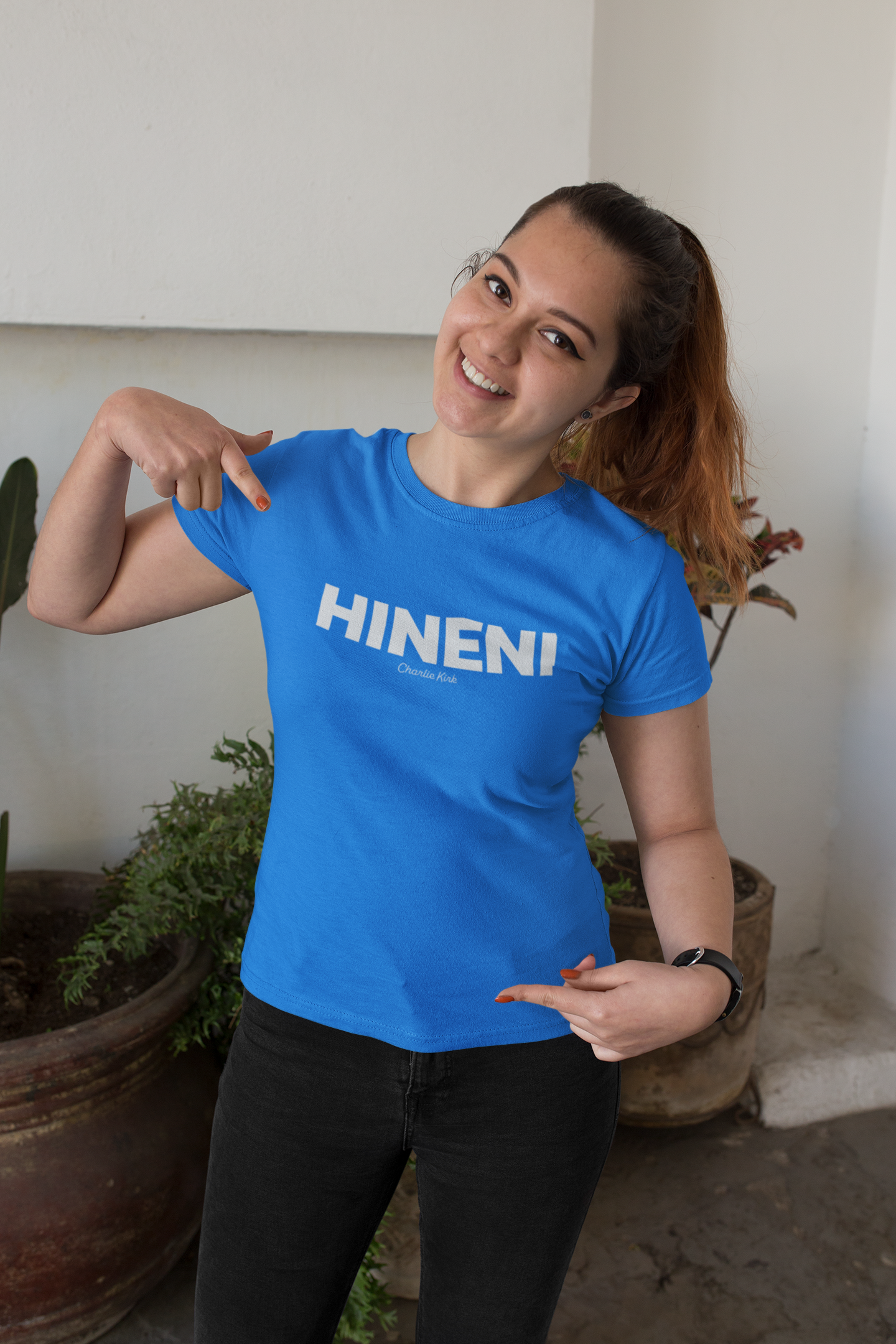 Hineni Charlie Kirk Here I am Lord Long Sleeve Tee - Comfort Colors