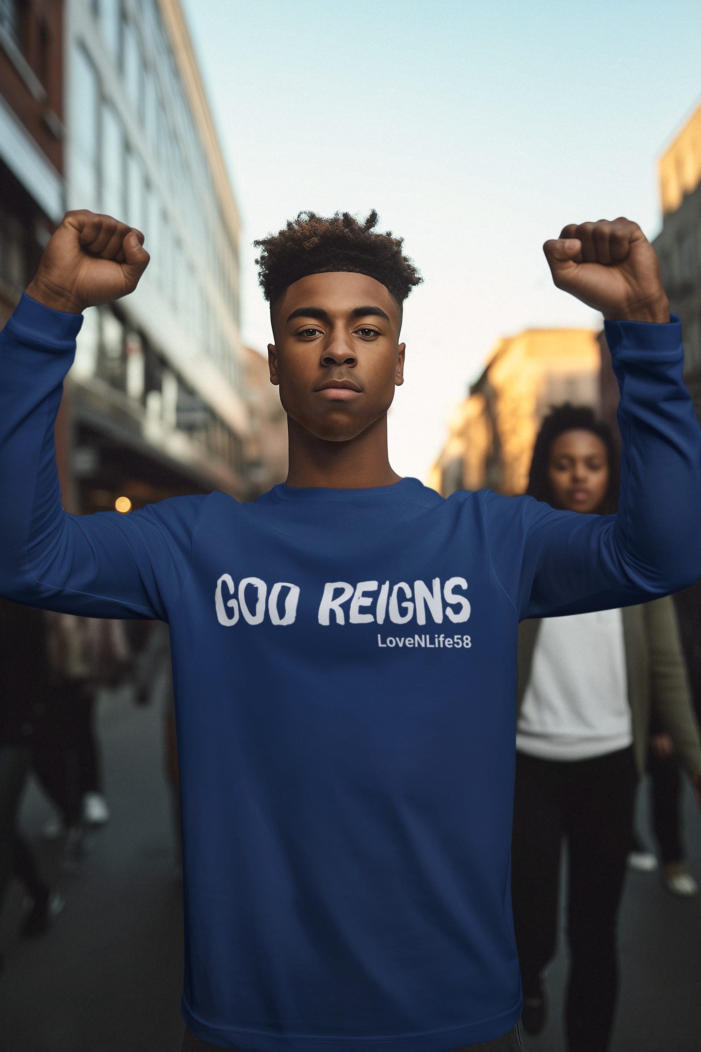 GOD REIGNS Long Sleeve Tee